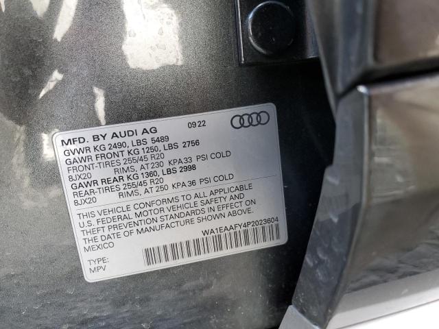 WA1EAAFY4P2023604 - 2023 AUDI Q5 PREMIUM PLUS 45 GRAY photo 13