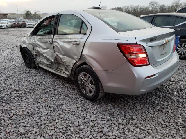1G1JB5SH7H4110555 - 2017 CHEVROLET SONIC LS SILVER photo 2