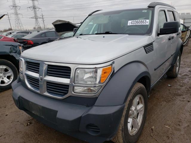 1D8GU28K77W720103 - 2007 DODGE NITRO SXT SILVER photo 1