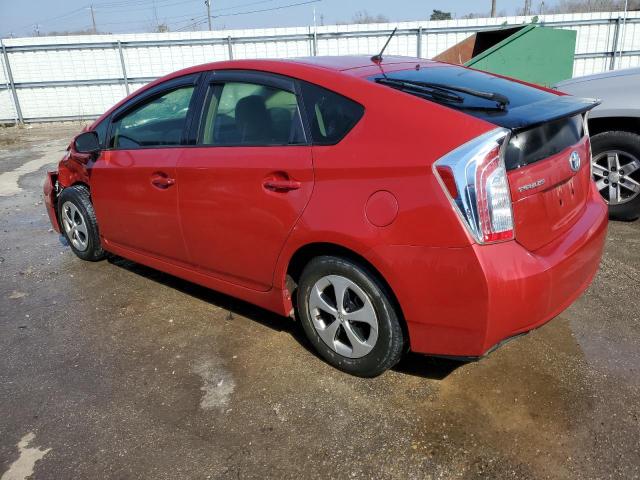 JTDKN3DU6E1782766 - 2014 TOYOTA PRIUS RED photo 2