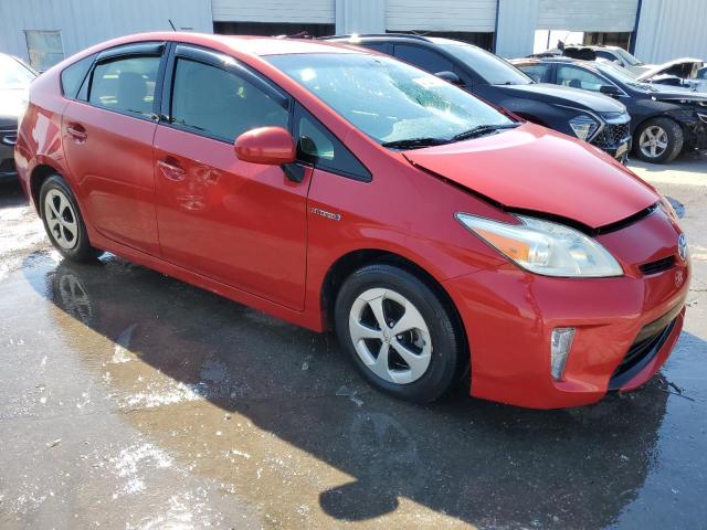 JTDKN3DU6E1782766 - 2014 TOYOTA PRIUS RED photo 4