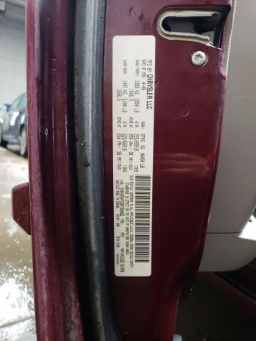 2A8HR54P28R760065 - 2008 CHRYSLER TOWN & COU TOURING BURGUNDY photo 12