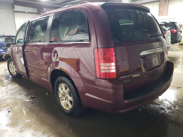2A8HR54P28R760065 - 2008 CHRYSLER TOWN & COU TOURING BURGUNDY photo 2