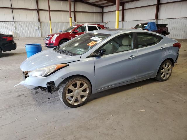 KMHDH4AE4CU459388 - 2012 HYUNDAI ELANTRA GLS BLUE photo 1