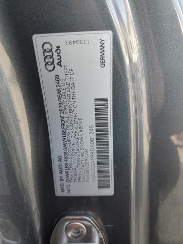 WAUCGAFR9DA001245 - 2013 AUDI S5 PREMIUM PLUS ნაცრისფერი ფოტო 12