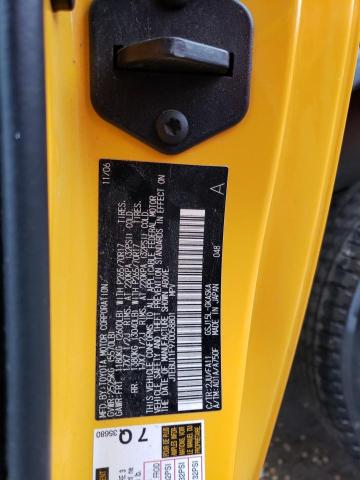 JTEBU11F970058801 - 2007 TOYOTA FJ CRUISER YELLOW photo 12