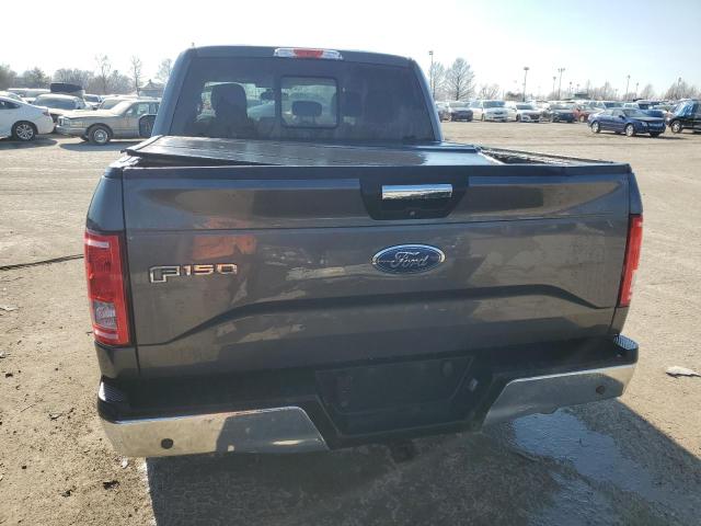 1FTEW1EG9FKD43175 - 2015 FORD F150 SUPERCREW GRAY photo 6