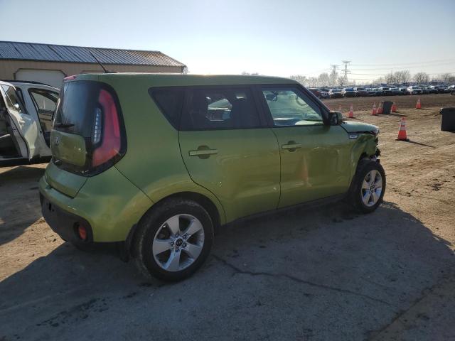 KNDJN2A22J7892293 - 2018 KIA SOUL GREEN photo 3