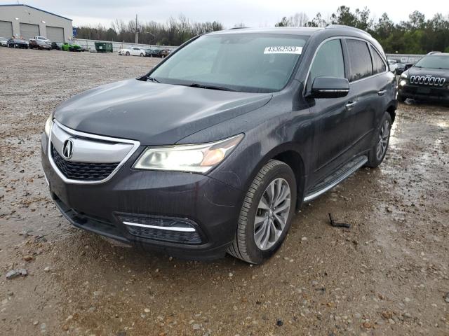 5FRYD4H46EB006253 - 2014 ACURA MDX TECHNOLOGY GRAY photo 1