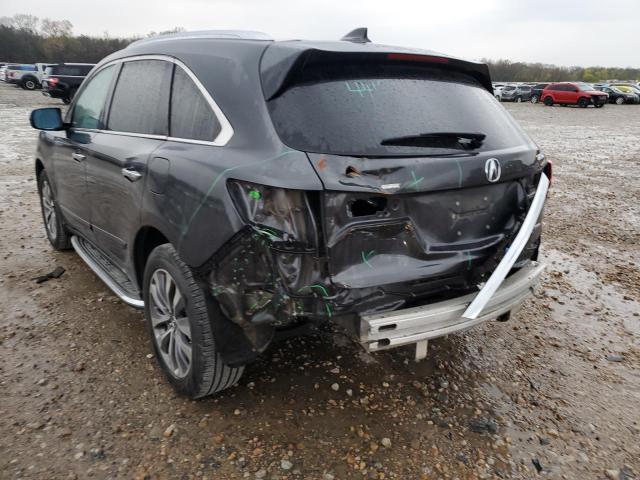 5FRYD4H46EB006253 - 2014 ACURA MDX TECHNOLOGY GRAY photo 2