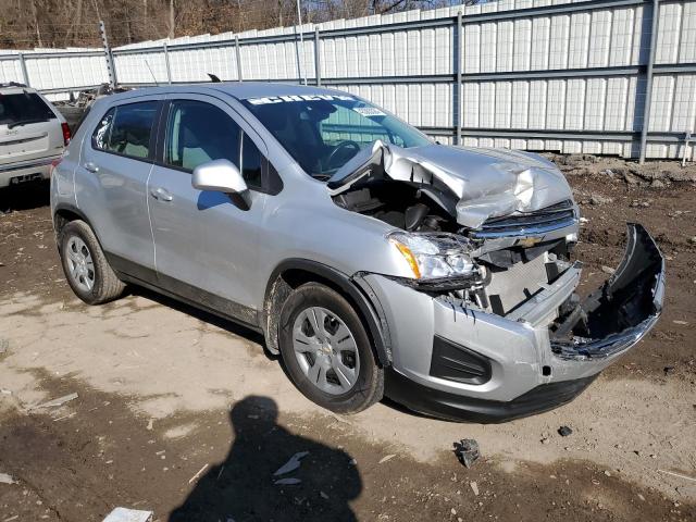 KL7CJKSB9FB129319 - 2015 CHEVROLET TRAX LS SILVER photo 4