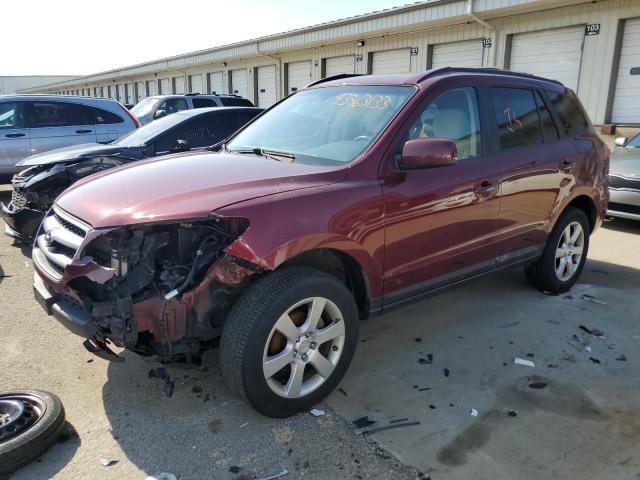 5NMSH73E89H231579 - 2009 HYUNDAI SANTA FE SE BURGUNDY photo 1