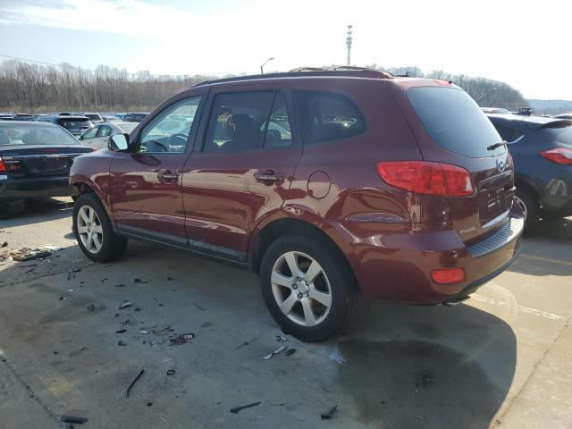 5NMSH73E89H231579 - 2009 HYUNDAI SANTA FE SE BURGUNDY photo 2