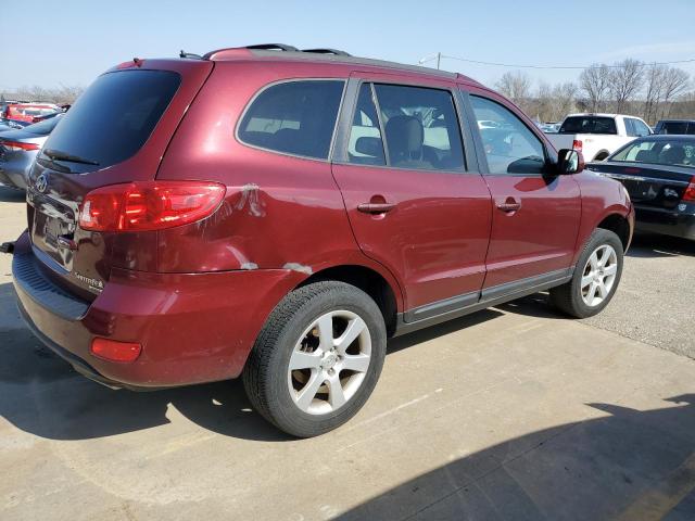 5NMSH73E89H231579 - 2009 HYUNDAI SANTA FE SE BURGUNDY photo 3