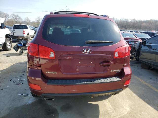 5NMSH73E89H231579 - 2009 HYUNDAI SANTA FE SE BURGUNDY photo 6