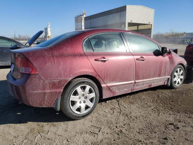 1HGFA15577L079985 - 2007 HONDA CIVIC LX RED photo 3