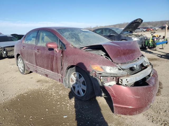 1HGFA15577L079985 - 2007 HONDA CIVIC LX RED photo 4