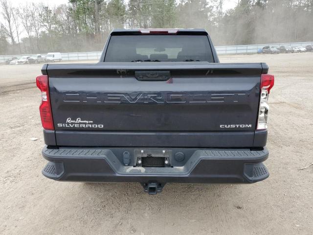 1GCPABEK9NZ588324 - 2022 CHEVROLET SILVERADO C1500 CUSTOM BLACK photo 6