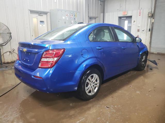 1G1JB5SHXH4151939 - 2017 CHEVROLET SONIC LS BLUE photo 3