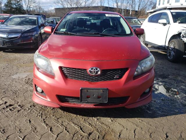 2T1BU4EE2AC266085 - 2010 TOYOTA COROLLA BASE RED photo 5