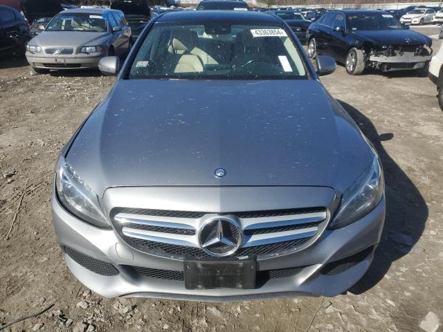 55SWF4KB5GU151232 - 2016 MERCEDES-BENZ C 300 4MATIC SILVER photo 5