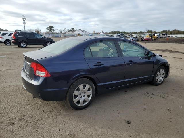 2HGFA1F53AH504735 - 2010 HONDA CIVIC LX BLUE photo 3