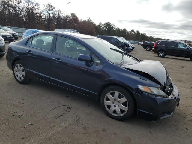 2HGFA1F53AH504735 - 2010 HONDA CIVIC LX BLUE photo 4