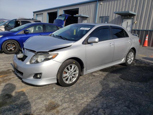 2T1BU4EE8AC475296 - 2010 TOYOTA COROLLA BASE SILVER photo 1