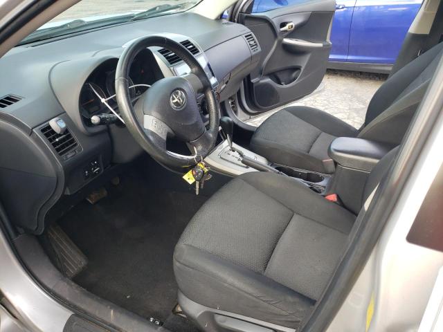 2T1BU4EE8AC475296 - 2010 TOYOTA COROLLA BASE SILVER photo 7