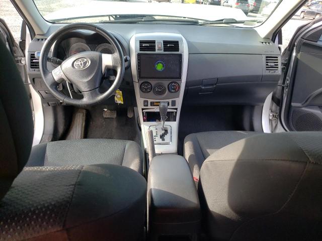 2T1BU4EE8AC475296 - 2010 TOYOTA COROLLA BASE SILVER photo 8