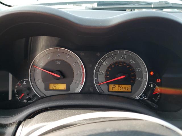 2T1BU4EE8AC475296 - 2010 TOYOTA COROLLA BASE SILVER photo 9