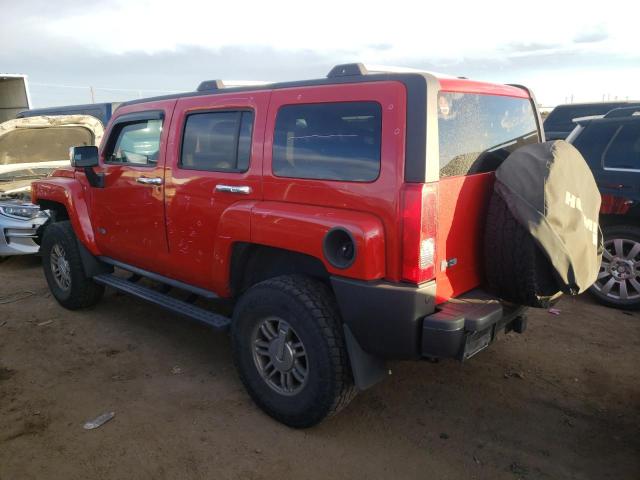 5GTDN13E678222028 - 2007 HUMMER H3 RED photo 2