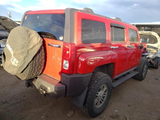 5GTDN13E678222028 - 2007 HUMMER H3 RED photo 3