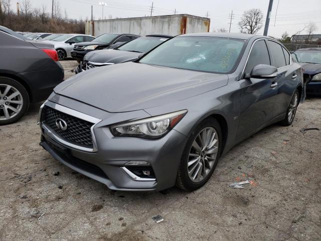 JN1EV7AR6JM610818 - 2018 INFINITI Q50 LUXE GRAY photo 1