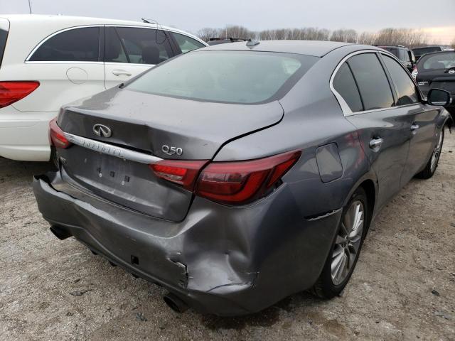 JN1EV7AR6JM610818 - 2018 INFINITI Q50 LUXE GRAY photo 3