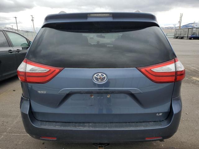 5TDKK3DC9FS610767 - 2015 TOYOTA SIENNA LE BLUE photo 6