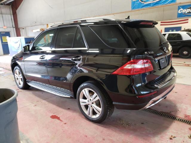 4JGDA5HB3FA608840 - 2015 MERCEDES-BENZ ML 350 4MATIC BLACK photo 2