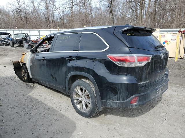 5TDJKRFHXES064681 - 2014 TOYOTA HIGHLANDER XLE Սև լուսանկար 2