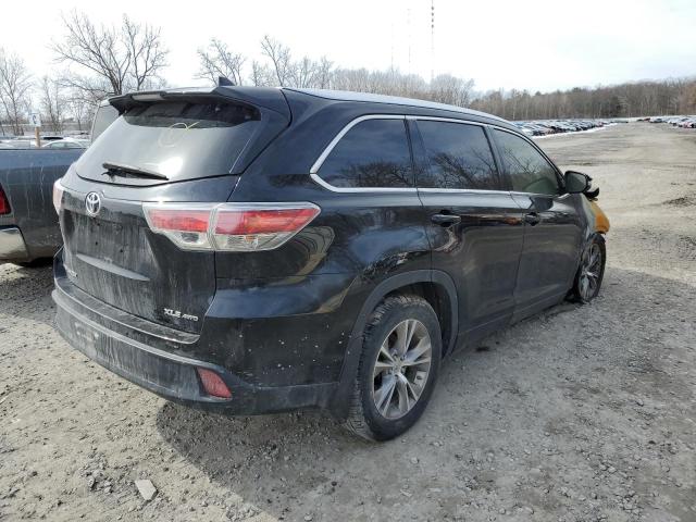 5TDJKRFHXES064681 - 2014 TOYOTA HIGHLANDER XLE BLACK photo 3