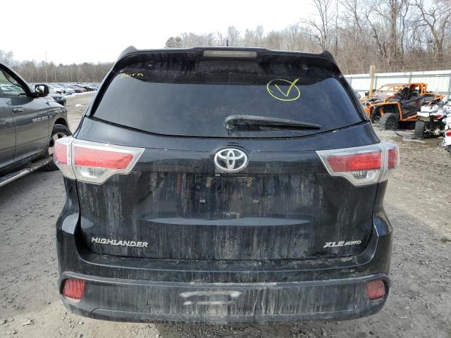 5TDJKRFHXES064681 - 2014 TOYOTA HIGHLANDER XLE Սև լուսանկար 6