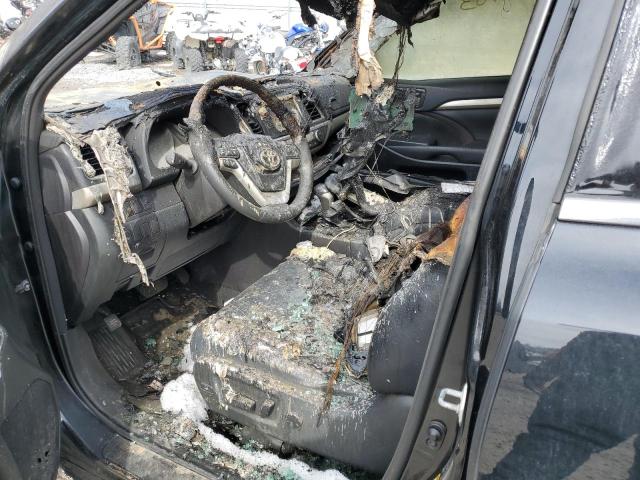 5TDJKRFHXES064681 - 2014 TOYOTA HIGHLANDER XLE Սև լուսանկար 7