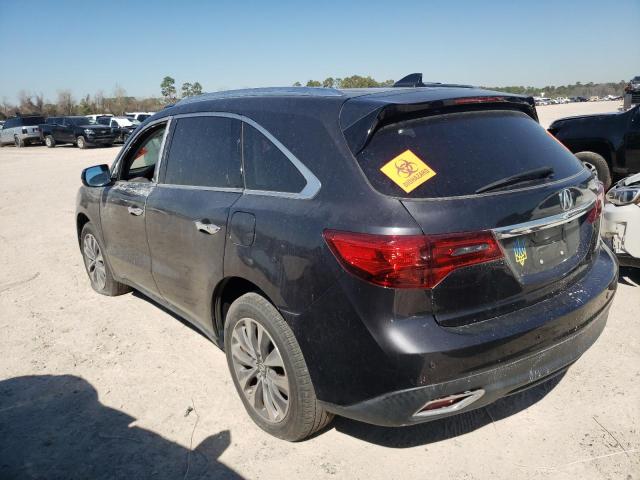 5FRYD4H47EB017603 - 2014 ACURA MDX TECHNOLOGY GRAY photo 2