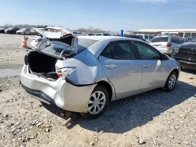 2T1BURHE5FC338820 - 2015 TOYOTA COROLLA L SILVER photo 3