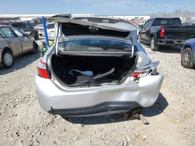 2T1BURHE5FC338820 - 2015 TOYOTA COROLLA L SILVER photo 6