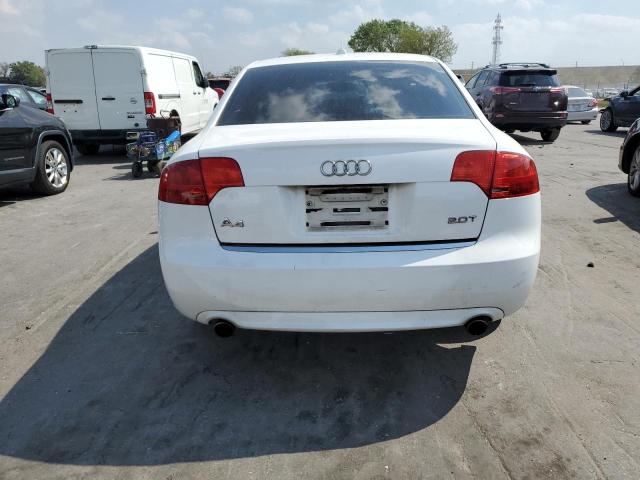 WAUAF78E48A101038 - 2008 AUDI A4 2.0T WHITE photo 6