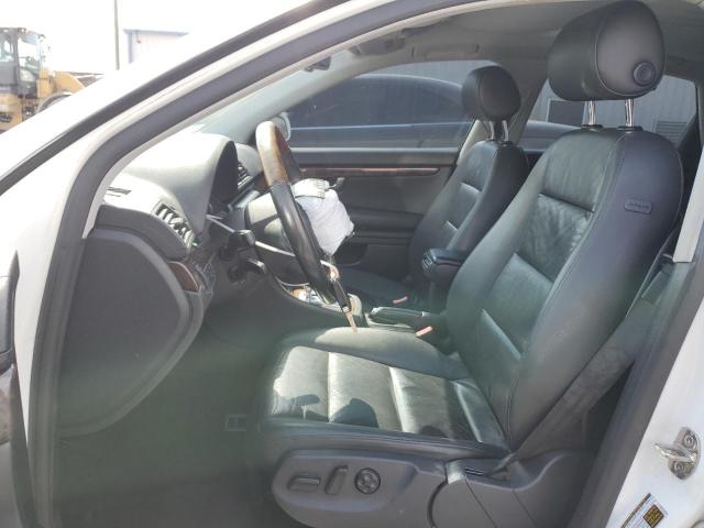 WAUAF78E48A101038 - 2008 AUDI A4 2.0T WHITE photo 7