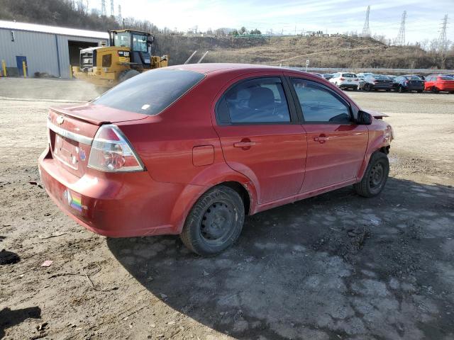 KL1TD5DE3AB093890 - 2010 CHEVROLET AVEO LS 红色 照片 3