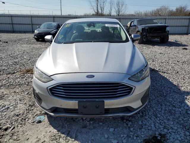 3FA6P0LU1KR226383 - 2019 FORD FUSION SE SILVER photo 5