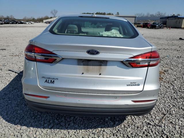 3FA6P0LU1KR226383 - 2019 FORD FUSION SE SILVER photo 6