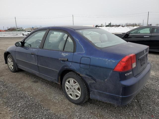 2HGES16365H042684 - 2005 HONDA CIVIC DX VP Mavi foto 2